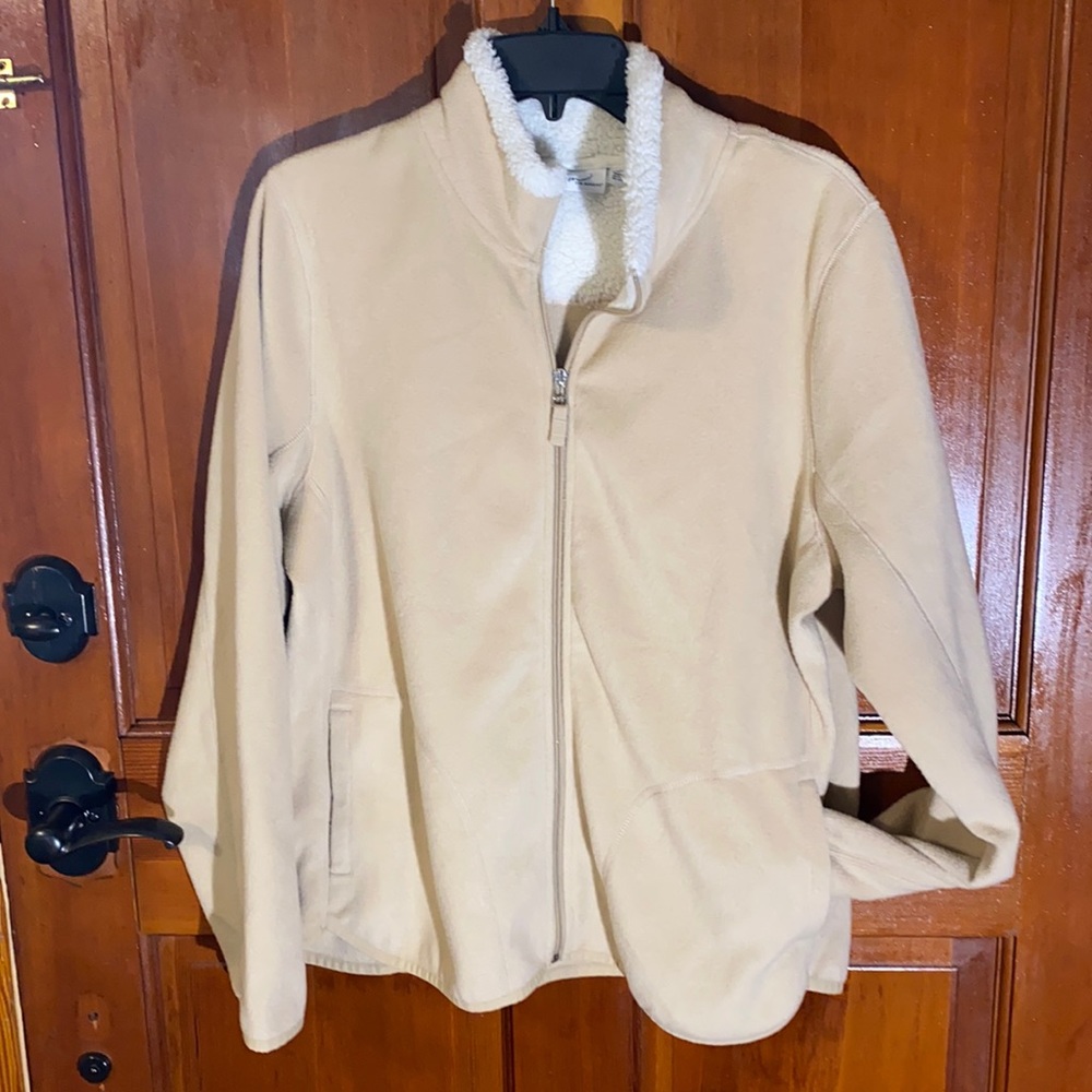 KIM ROGERS Zip-Up Jacket Polar Fleece  Large